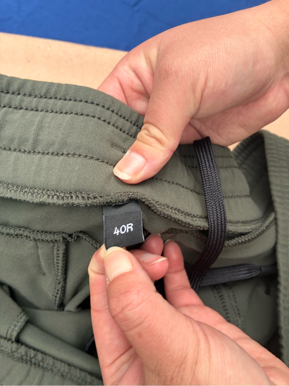Men's Olive Green Active Shorts - Picture 3 of 3